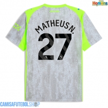 Camisa de time de futebol Manchester City Matheus Nunes #27 Replicas 3º Equipamento 2025-26 Manga Curta
